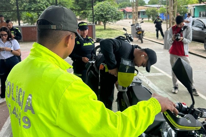 Más de 30 motocicletas fueron marcadas en Cumaral para prevenir el hurto de estos vehículos