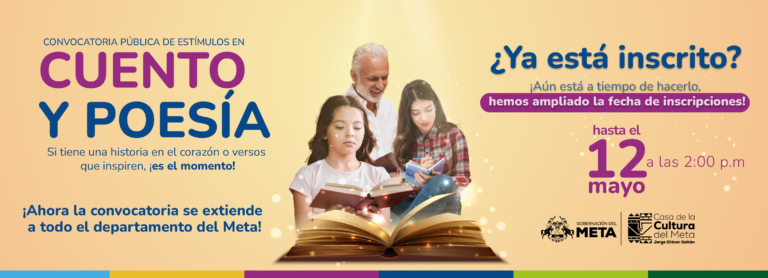 Se amplió el plazo para la Convocatoria Pública de Estímulos en Cuento y Poesía 2025