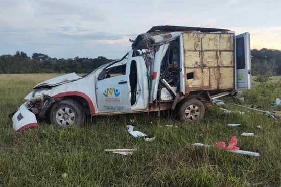 Fallese una mujer que era transportada en una ambulancia en accidente de tránsito